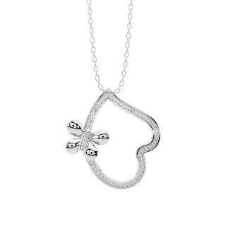 Inverted Heart Diamond Pendant