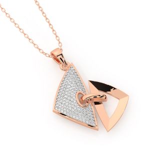 Tiny Trinity Diamond Pendant