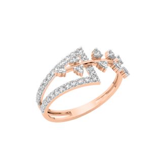 Leaflet Diamond Engagement Ring