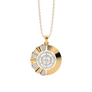 Audora Round Diamond Pendant