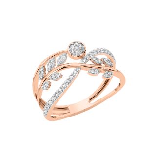 Gold Classic Shimmering Diamond Ring