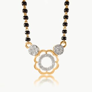 Zunaira Round Diamond Mangalsutra with Chain