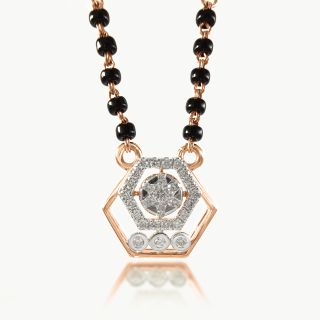 Dual Hex Diamond Mangalsutra
