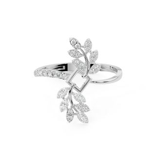 Diamond Leafy Tales Ring