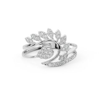 Bloom in Retro Diamond Ring