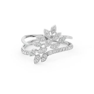 Blooming Floret Diamond Engagement Ring