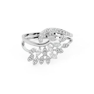 Blossom Leaf Diamond Ring