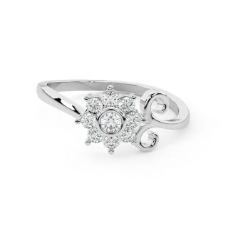 Mikia Round Diamond Engagement Ring