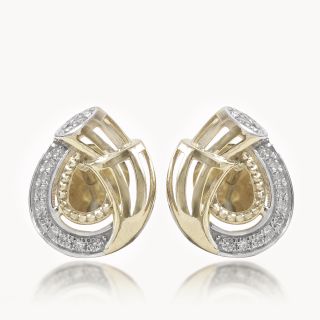 Radiant Spiral Diamond Earrings