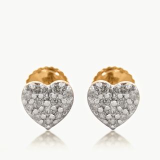 Heart Bling Diamond Earings