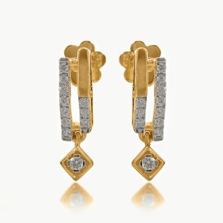 Mid Stone Diamond Earings