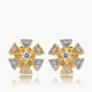 Chakra Design Diamond Earings