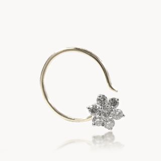 Snowflake Diamond Nose pin