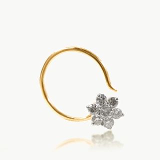 Snowflake Diamond Nose pin