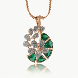 Gibbous Diamond Pendant
