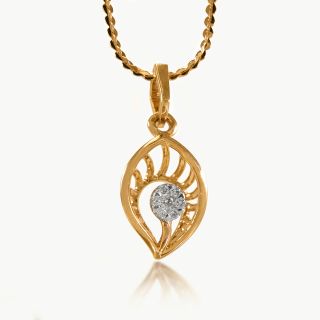 Feather Gleam Diamond pendant