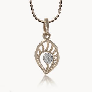 Feather Gleam Diamond pendant