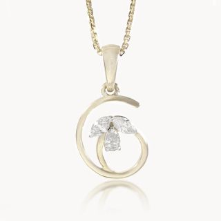Dewdrop Orbit Diamond Pendant