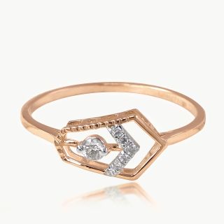 Cheveron Prism Diamond Ring