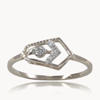 Cheveron Prism Diamond Ring