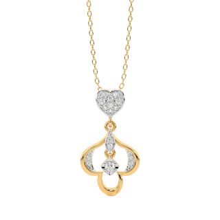 Themba Round Diamond Pendant Set