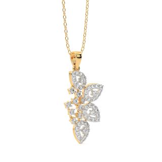 Amaia Round Diamond Office Wear Pendant