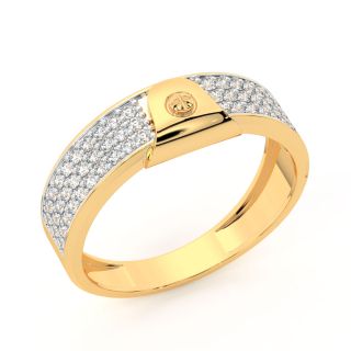 Ava Round Diamond Ring For Men