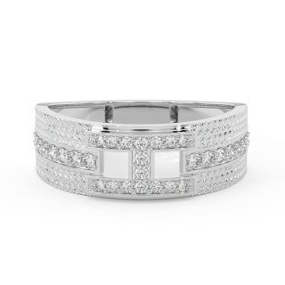 Malinda Round Diamond Ring For Him