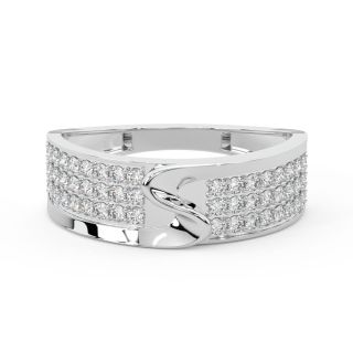 Swivel Round Diamond Ring For Men