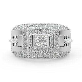 Moritz Round Diamond Ring For Him