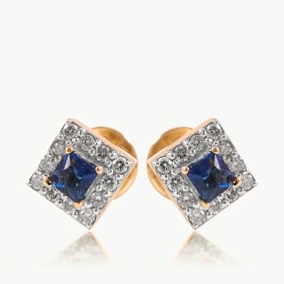Ocean's Frame Diamond Earrings
