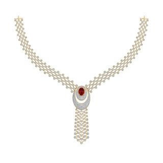 Latest Diamond Necklace Set For Wedding