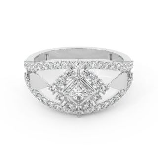 Garvey Round Diamond Engagement Ring