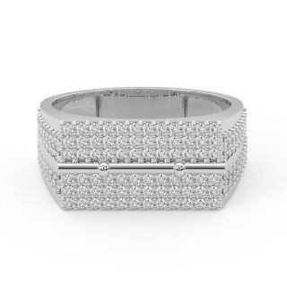 Tama Round Diamond Ring For Men