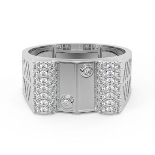 Shiye Round Diamond Ring For Men