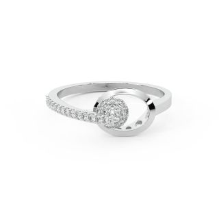 Tama Round Diamond Dainty Ring