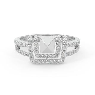 Daria Round Diamond Engagement Ring