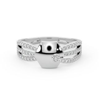 Mack Round Diamond Engagement Ring