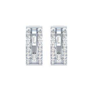 Amaira Round Diamond Bali Earrings