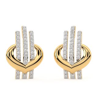 Linear Equation Diamond Earrings