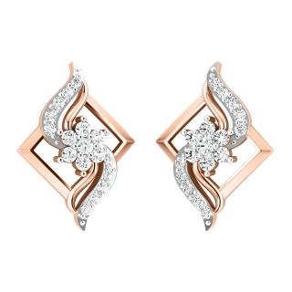 Eloise Round Diamond Stud Earrings