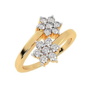 Buy Stylish Flower Design Diamond Ring Online