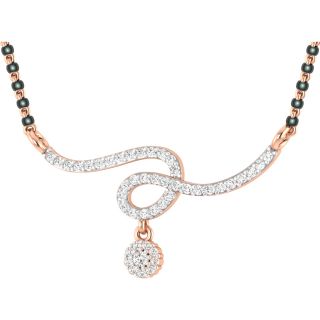 Salena Round Diamond Wedding Mangalsutra