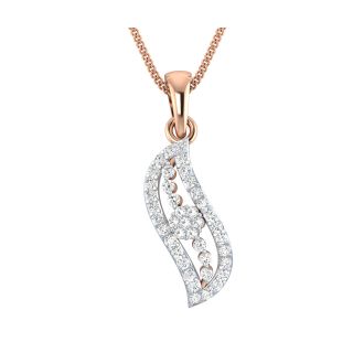 Zeal Round Diamond Office Wear Pendant