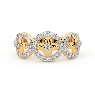 Golden Star Constellation Diamond Ring