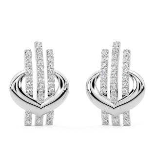 Linear Equation Diamond Earrings