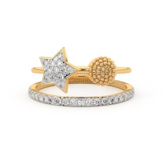 Sparkle Star Diamond Engagement Ring