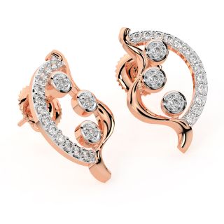 Winter Staples Gold Diamond Earrings