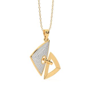 Tiny Trinity Diamond Pendant