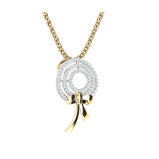 Marie Round Diamond Office Wear Pendant